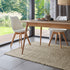 Wollteppich Natur | Reine Schur-Wolle Handweb Teppich im Skandinavischen Design | Grau Beige